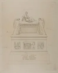 Pomnik Antonia Canovy, szkic