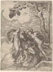 Znalezienie Mojżesza, 1540s.