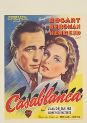 Belgijski plakat reklamujący film „Casablanca”