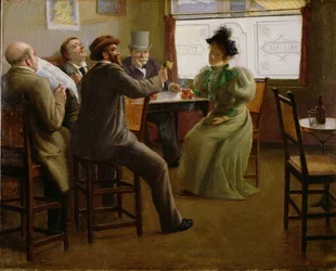 Wnętrze baru, ok.1880