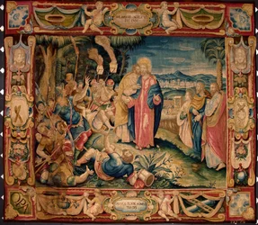 Pocałunek Judasza. Gobelin wykonany w manufakturach brukselskich. XVI wiek, Genua, Musei di Strada Nuova