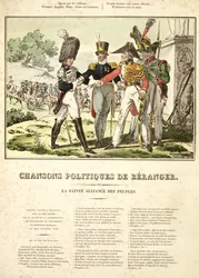 Święte Przymierze narodów, z Chansons Politiques de Béranger, 1815-1818
