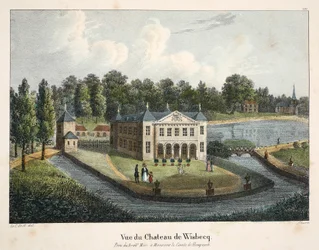 Widok Château de Wisbecq, c.1895 (fotochrom)
