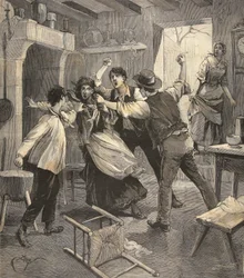 Matka zabita przez swoje dzieci, z „Le Petit Parisien”, 9 sierpnia 1891