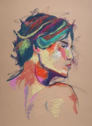 Color Study 13, 2023 (pastel na papierze)