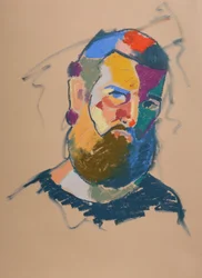 Color Study 16, 2023 (pastel na papierze)