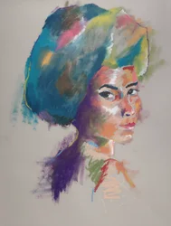 Color Study 2, 2023 (pastel na papierze)