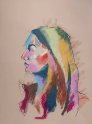Color Study 3, 2023 (pastel na papierze)