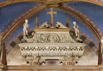 Krypta, Arka Świętych Marcelina i Piotra Egzorcysty, Sarkofag z figurami Św. Marcelina i Św. Piotra Egzorcysty, Benedetto Briosco 1506-08