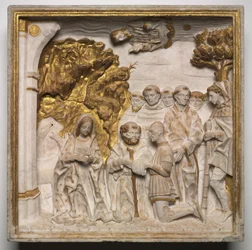Pier Francesco Visconti, dwór Saliceto, adorujący Dzieciątko Jezus, wkrótce po 1484 r.