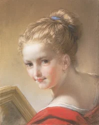 Studium dziewczyny w czerwieni, 1717.