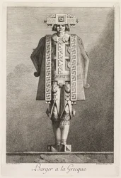 Grecka maskarada: Shepherd a la Grecque Plate 5, 1771.