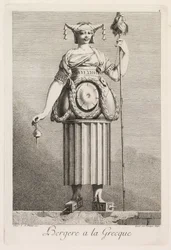 Maskarada à la Grecque: Pasterka à la Grecque Plate 4, 1771.