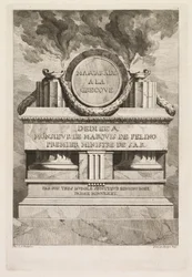 Grecka maskarada: Strona poświęcenia, 1771.
