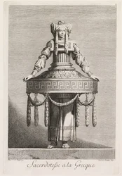 Grecka maskarada: tablica greckiej kapłanki 8, 1771.