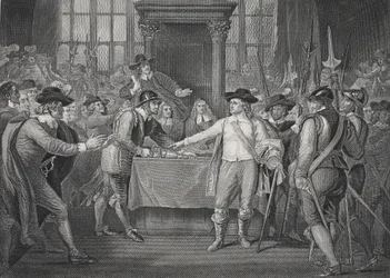 Oliver Cromwell rozwiązuje Długi Parlament