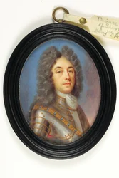 Prince Eugene Of Savoy (akwarela na kości słoniowej)