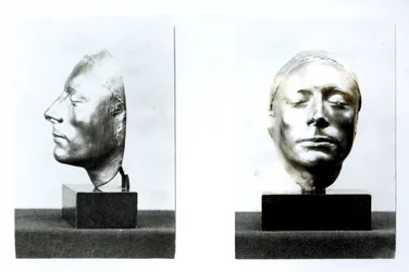 Żywotna maska Johna Keatsa (1795-1821) (elektrotyp)