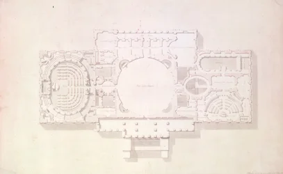 Plan głównej historii Kapitolu, USA, 1806 r.