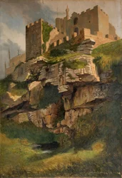 Klify w Marazion, Kornwalia, 1858.