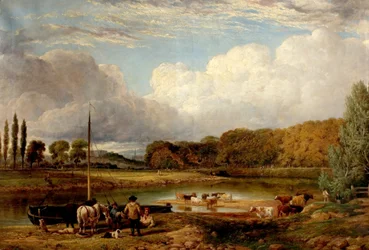 Widok w Wilford, Nottingham, ok. 1830 r.
