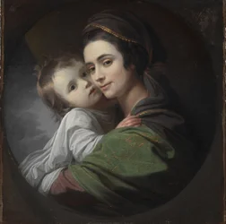 Elizabeth Shewell West i jej syn, Raphael, ok. 1770 (olej na płótnie)