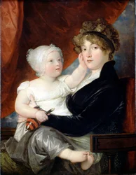 Pani Benjamin West II z synem Benjaminem Westem III