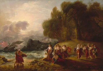 Telemach i Kalipso, c. 1809.