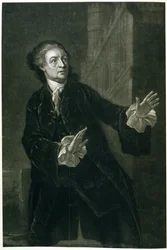 David Garrick (1717-79) jako Hamlet
