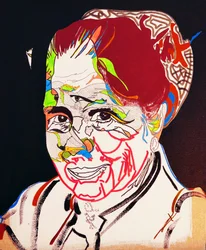 50 najważniejszych pisarzy w historii: Marguerite Yourcenar, 2015 (olej i akryl na płótnie)