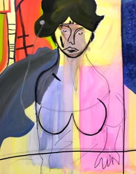 Miss N. 1, 2000 (olej na płótnie)
