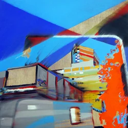 Overlandscape: Meksyk 2, 2016 (olej na płótnie)