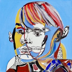 Surportret: Jeanne Moreau, 2019 (olej na płótnie)