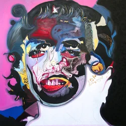Surportret: Marilyn Monroe  Che Guevara, 2003 (olej na płótnie)
