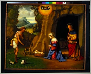 Adoracja pasterzy (panel)