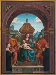 Madonna z Dzieciątkiem, św. Jakub, św. Filip i rodzina Antonio Busti