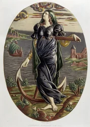 Nadzieja - Naczynie ceramiczne, w „Praca Bernarda Palissy” C. Delange i C. Borneman, Paryż