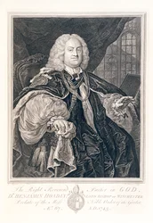 Portret dr Benjamina Hoadly, biskupa Winchester, 1743.