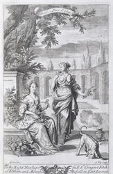 Etyka powonienia, ilustracja z Księgi 1 Część 8 Rozdział 14 "Zasad filozofii" Anthony Le Grand, rycina Johannes Kip (165253-1722), 1694