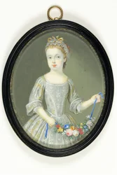 Margaret Cavendish Holles Harley, później księżna Portland (akwarela na kości słoniowej)