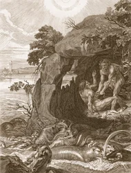 Arysteusz zmusza Proteusza do ujawnienia swoich wyroczni, 1731