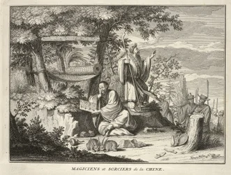 Czarodzieje i czarodzieje z Chin, z ceremonii religijnych i zwyczajów wszystkich narodów świata, wyd. 1736