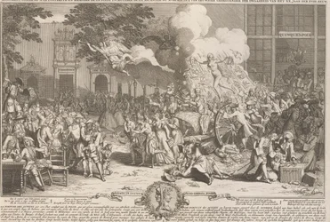 Pomnik upamiętniający szaleństwo roku 1720 Monument consacré a la posterité i memoire de la foil incroyable de la XX. Anny z XVIII. siecle / Ku wiecznej pamięci szaleństwa XX. rok XVIII. wiek (tytuł na obiekcie) tak