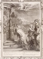 Ojneus, król Calydon, za zaniedbanie Diany w ofierze zostaje ukarany za swoją bezbożność, 1731