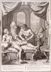 Telephus wyleczony przez rdzę z tej samej włóczni, którą go zraniono, 1731