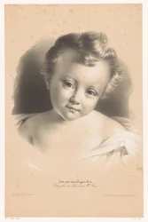 Portret malucha Studia w dwóch rodzajach kredy (tytuł serii) Kredki Etude aux deux (tytuł serii na obiekcie)