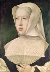 Marguerite de Habsbourg (1480-1530) Księżna Sabaudii (olej na panelu)