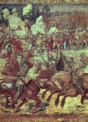 Bitwa pod Pawią, 24 lutego 1525, fragment gobelinu z 156716