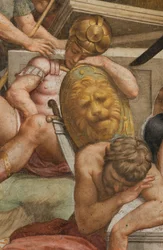 Kontrfaccata, Bernardino Gatti, Zmartwychwstanie 1529, Detal