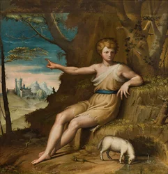 Kaplica Matki Bożej Królowej Ludu, drugie przęsło od strony południowej, Bernardino Campi, San Giovanni nel Desert 1569